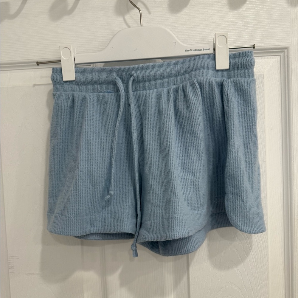 Blue Women's Waffle Shorts